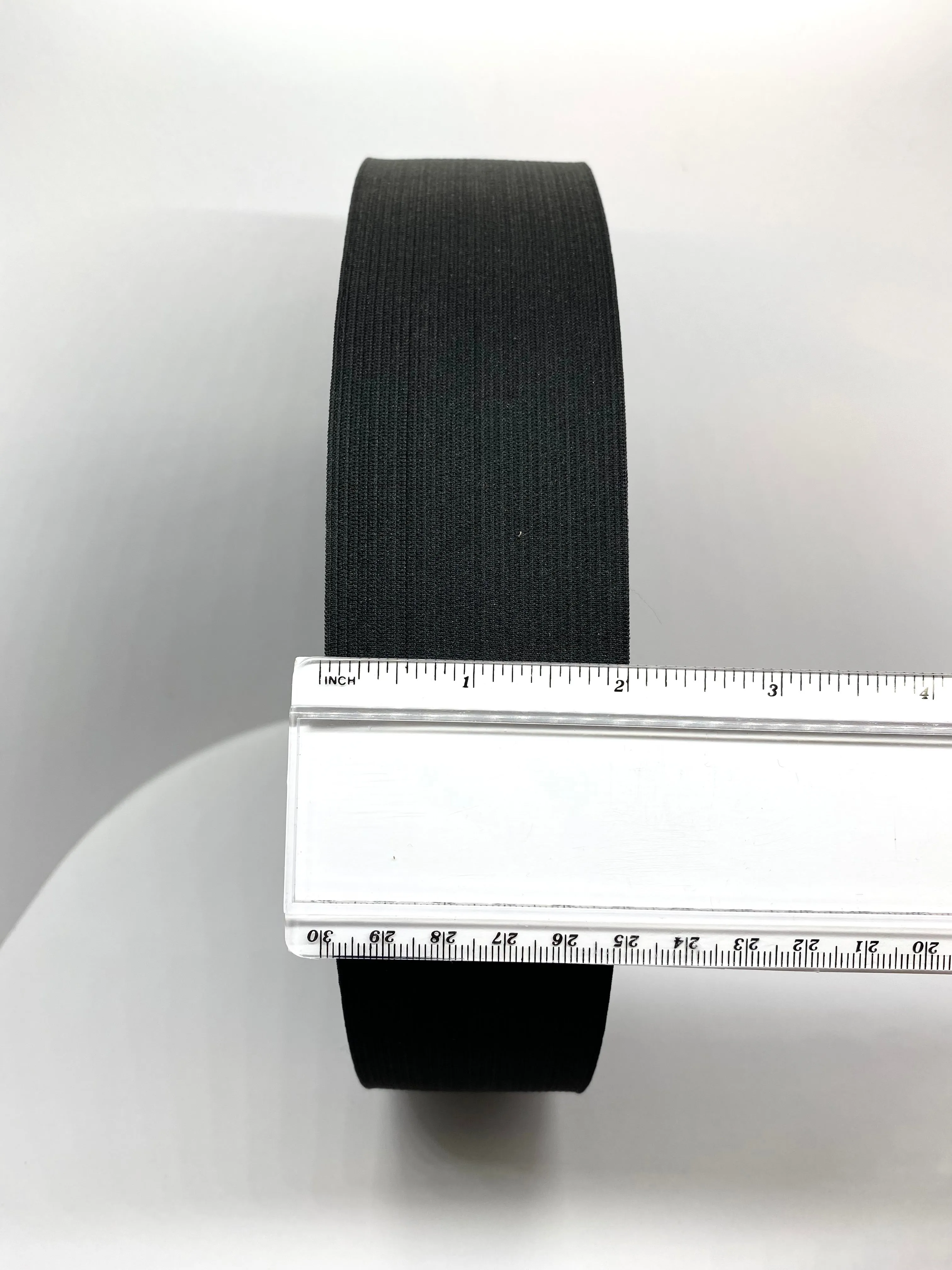2" Black Knitted Elastic