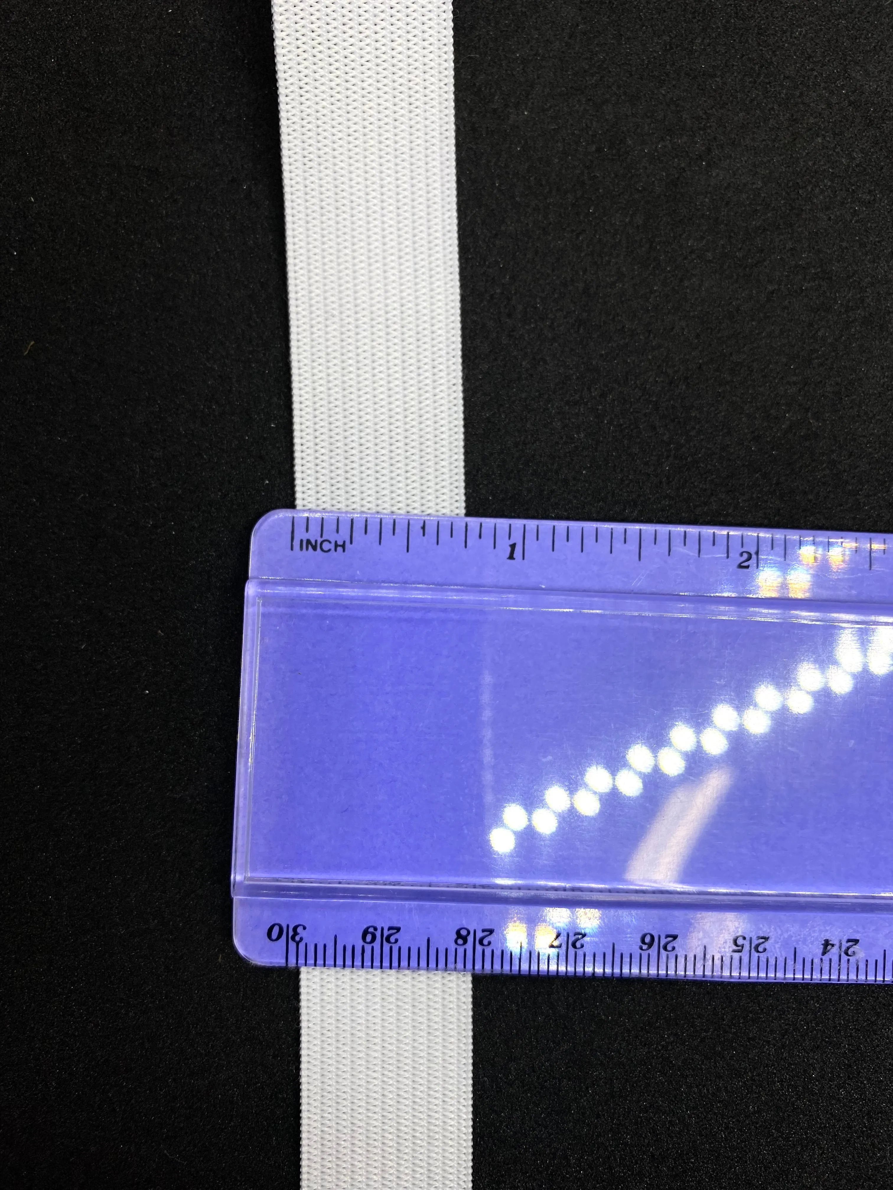 3/4" White Knitted Elastic