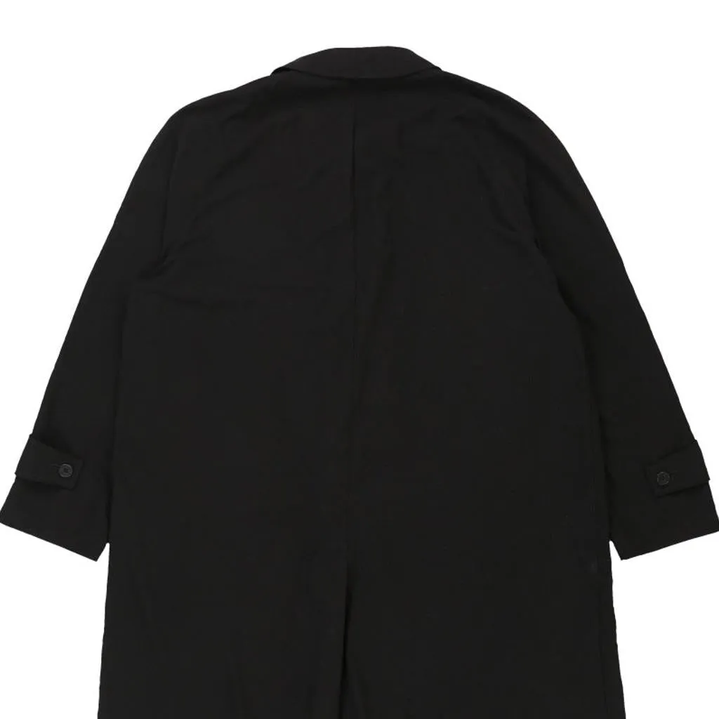 Aquascutum Trench Coat - 2XL Black Polyester