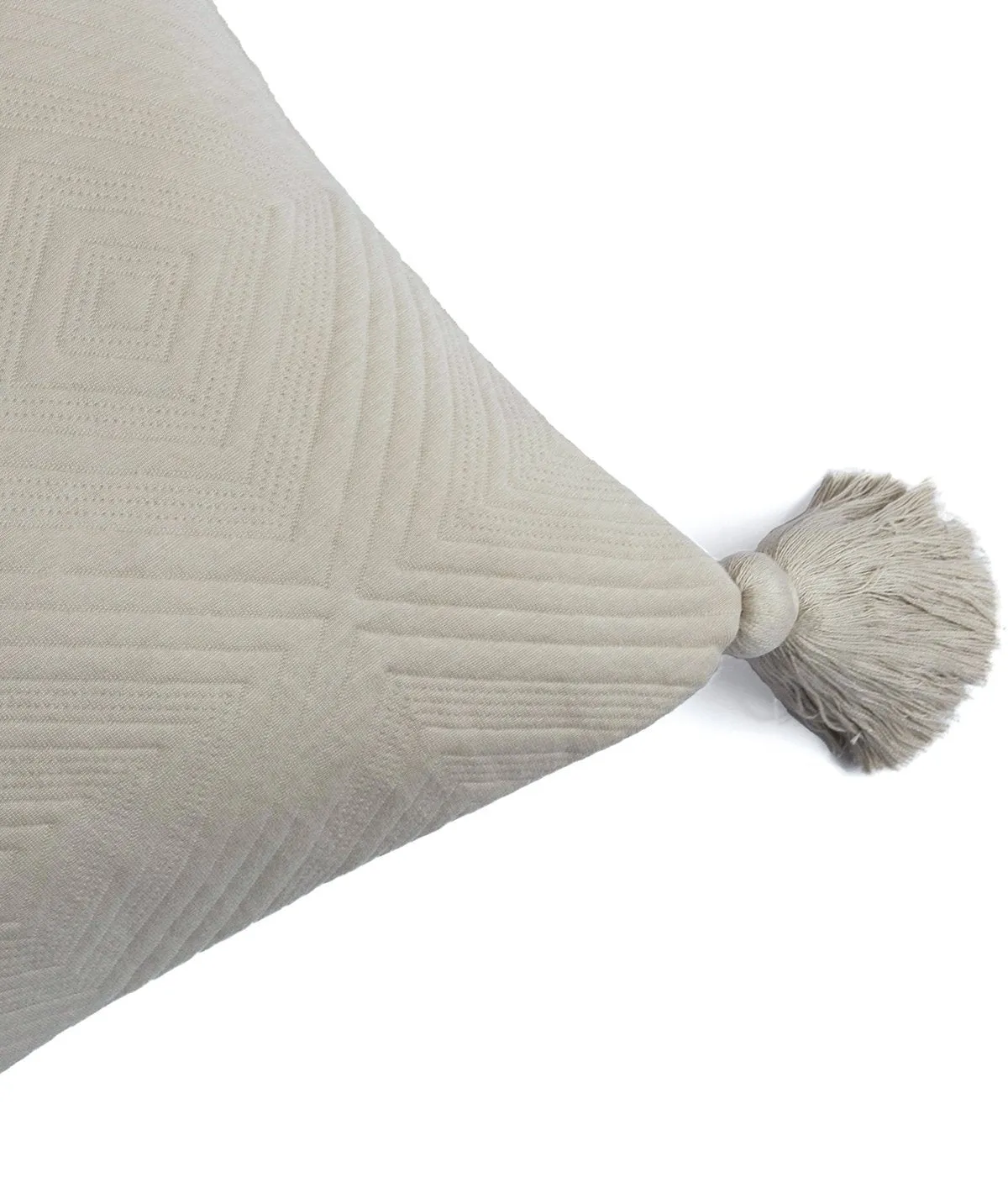 Aysel - Pale Whisper Color 100% Cotton Knitted King Size Bed Cover with 2 Pillow Cover (Set of 3)