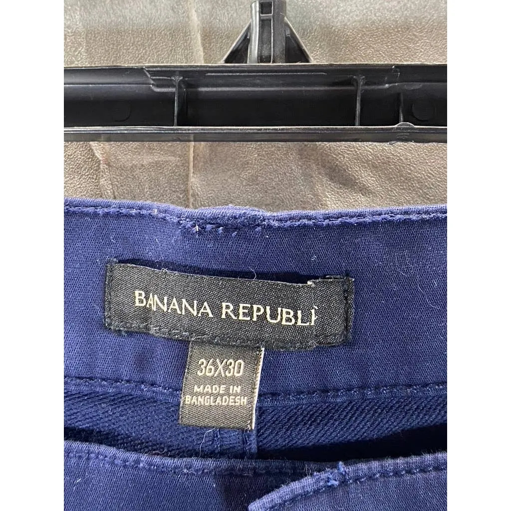 BANANA REPUBLIC Men's Navy Slim-Fit Chino Pants SZ 36X30