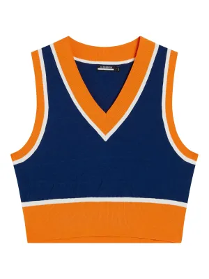 Barbados Knitted Vest / Estate Blue