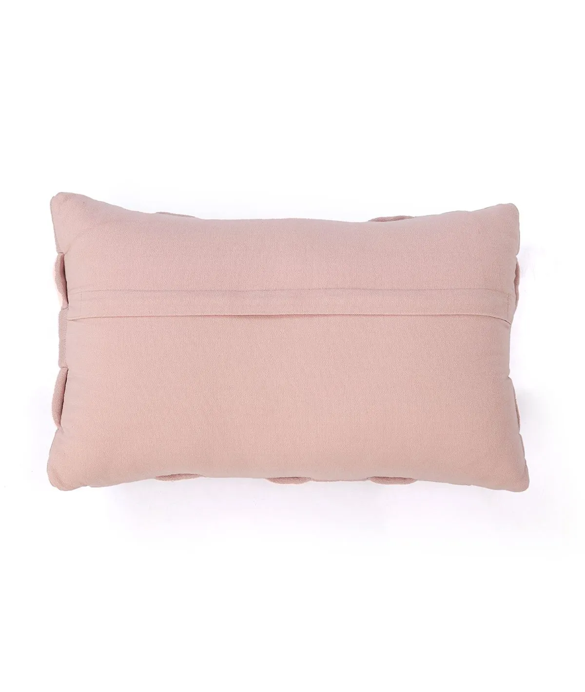 Basket Knit Cotton Knitted Decorative Cameo Pink Color 12 x 20 Inches Pillow Covers