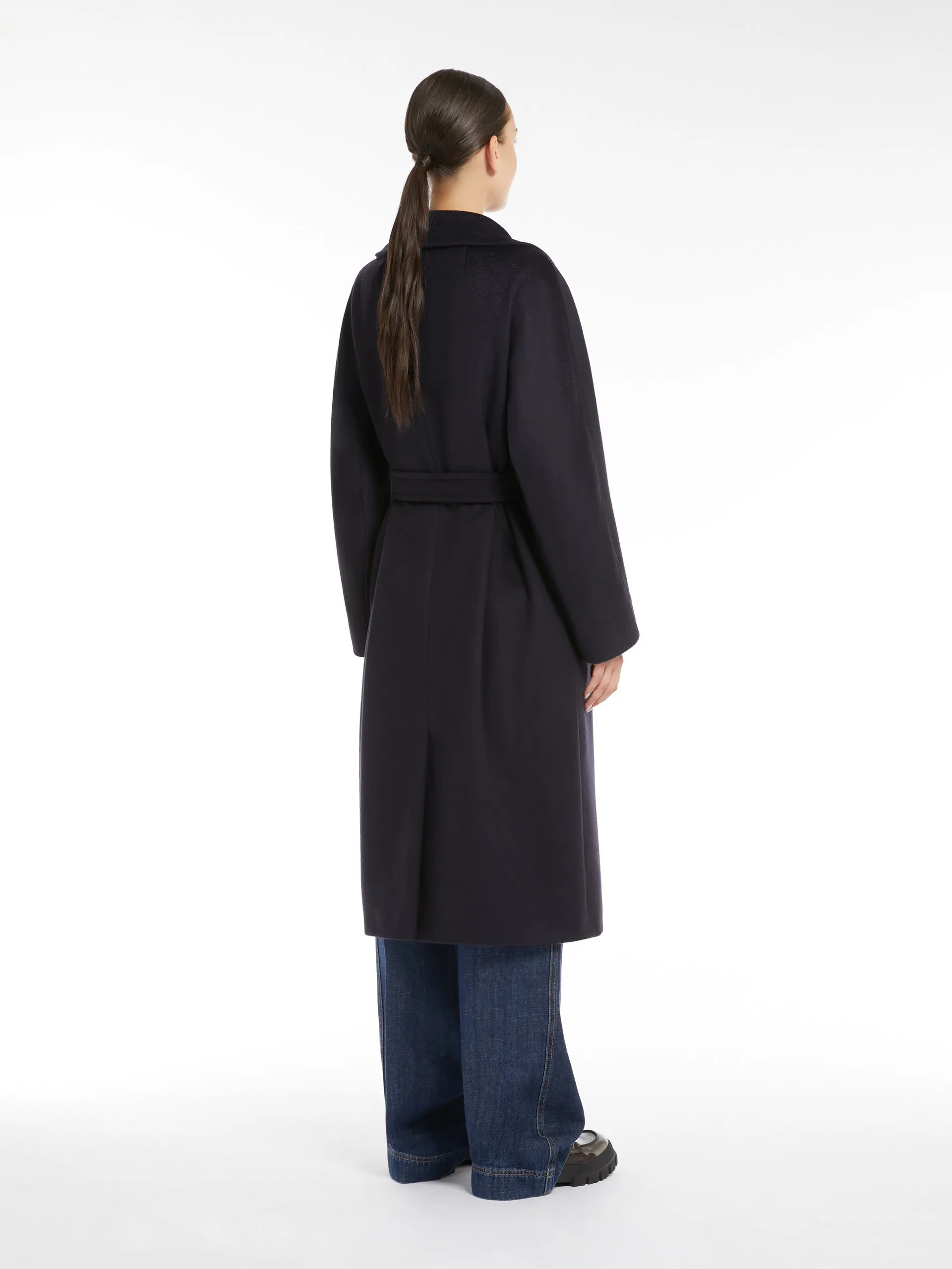 Belted wool coat