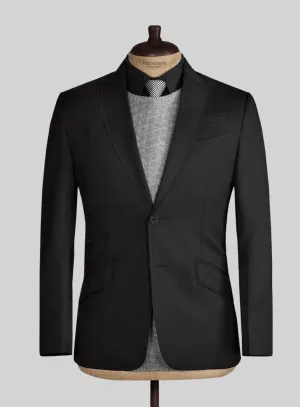 Black Merino Wool Manhattan Style Sports Coat