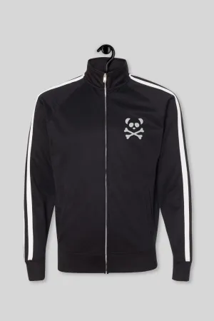 Black Pace Track Jacket - White