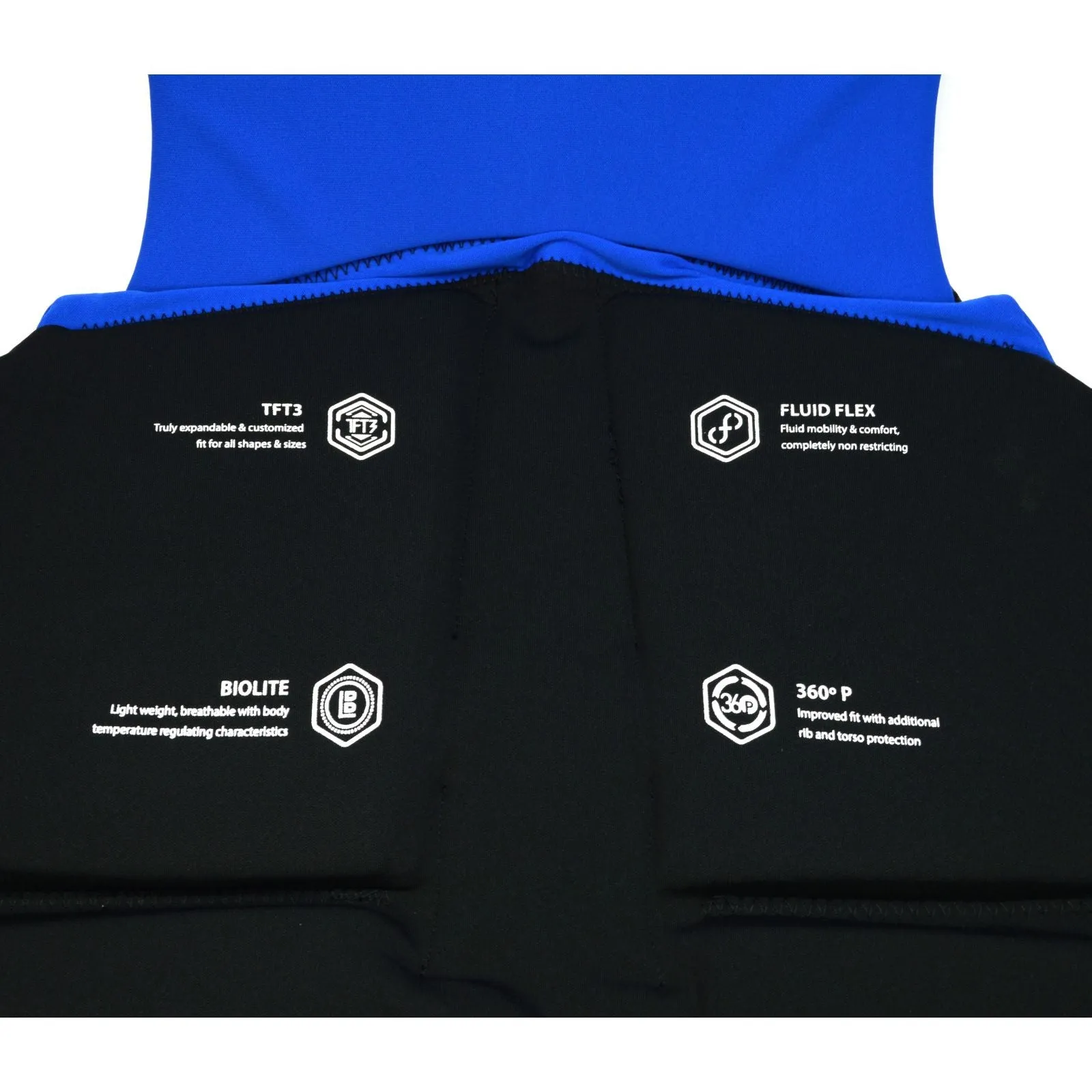 Brand New! HYPERLITE LIFE VEST Men's PFD JACKET Black/Blue LARGE 40-44" Neoprene