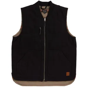 BRIXTON ABRAHAM REV VEST - BLACK
