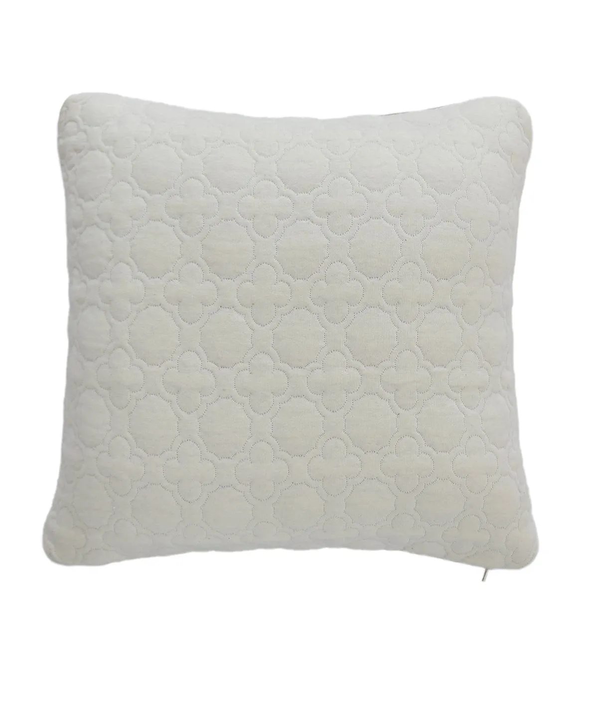 Bubble Cotton Knitted Decorative Dove Beige & Natural Color 18 x 18 Inches Cushion Cover