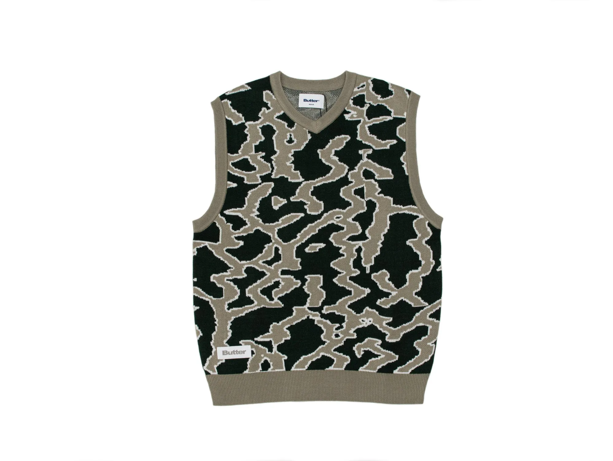 Butter Goods Surge Knitted Vest 'Forest'
