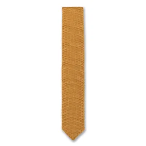 Champagne gold knitted tie