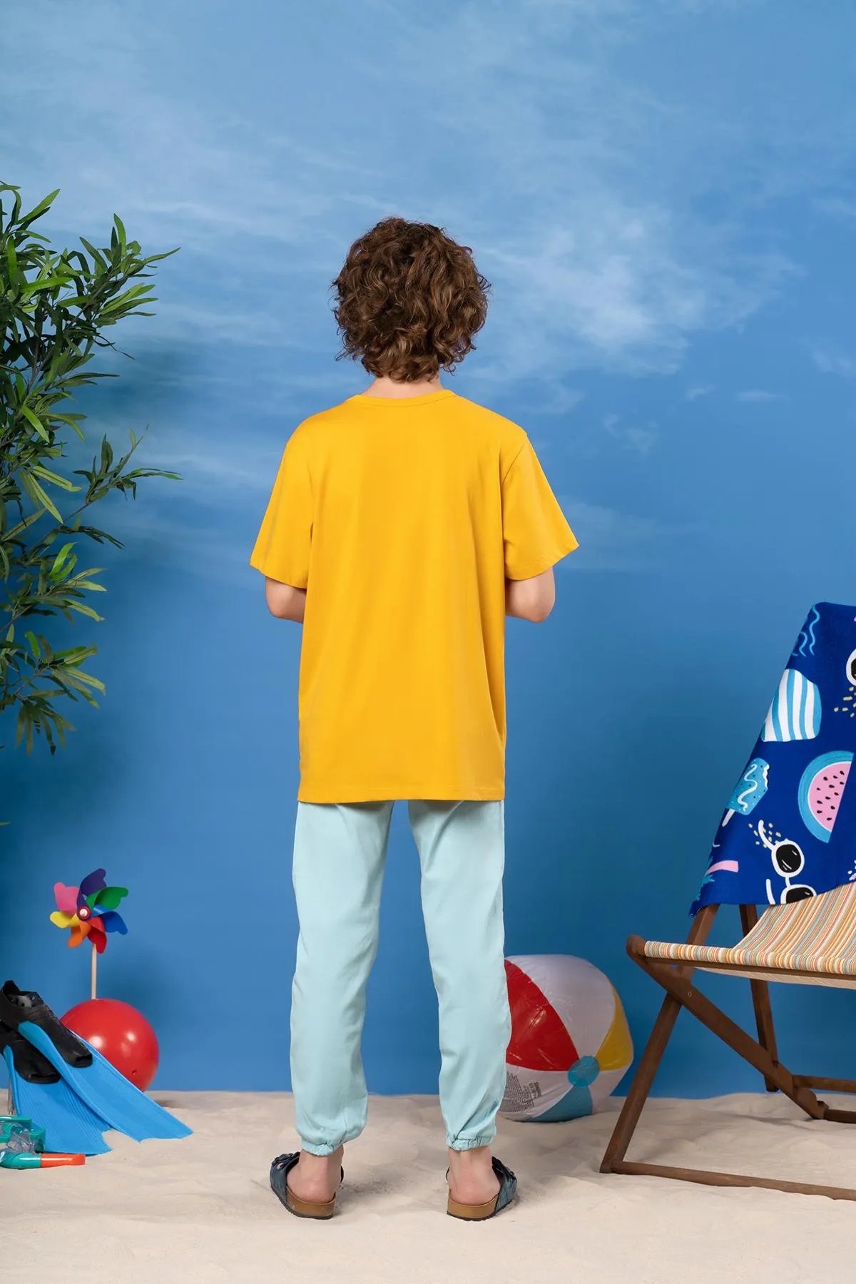 Chino Jogger Pant For Boy - Light Blue