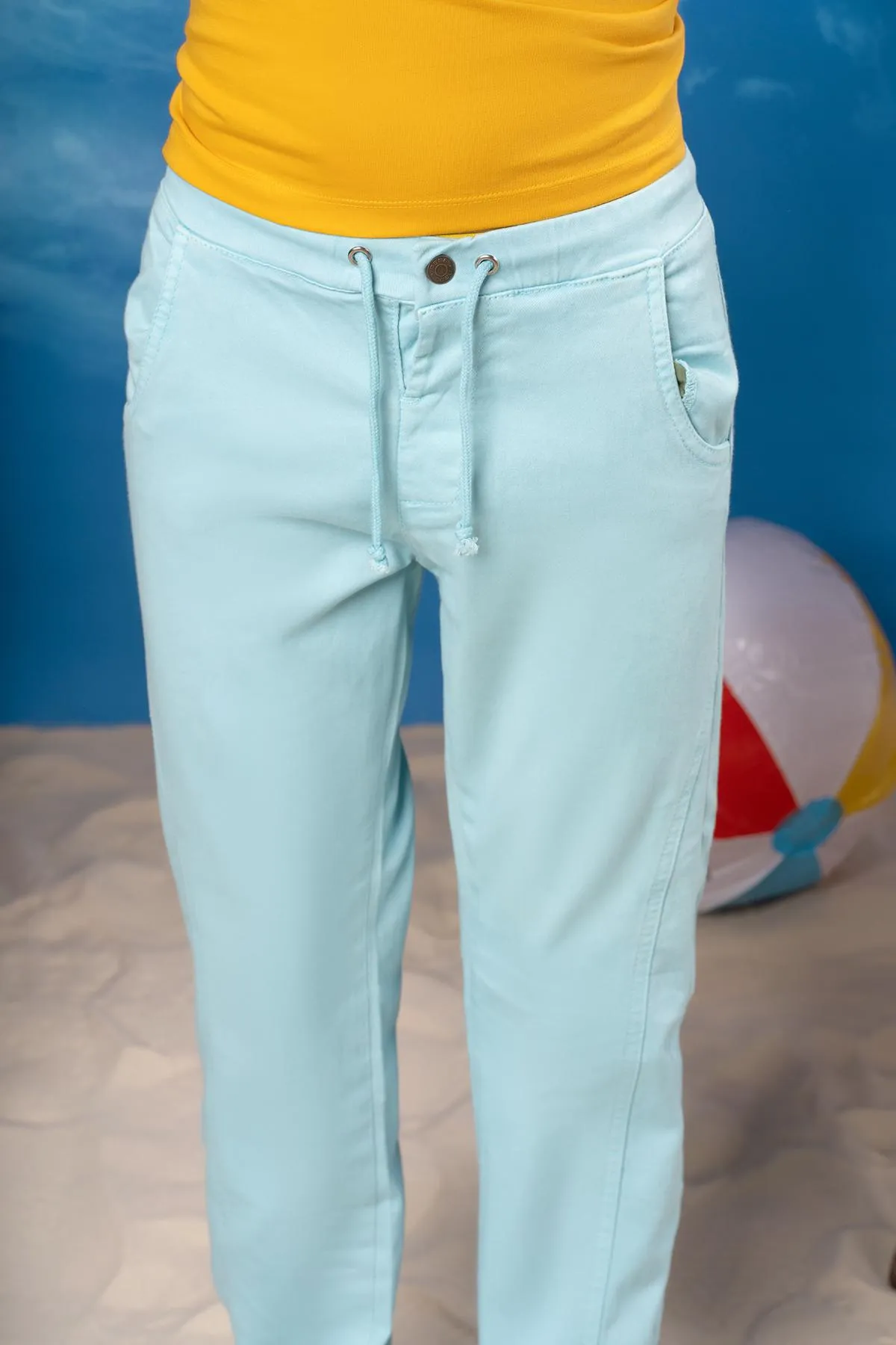 Chino Jogger Pant For Boy - Light Blue