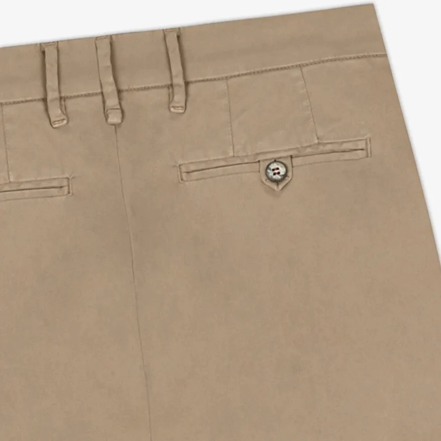 City Satin Chino Pant: Sauge Green