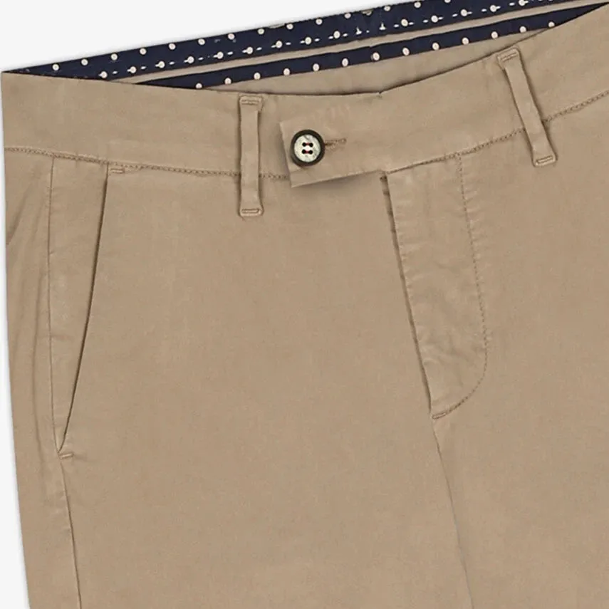 City Satin Chino Pant: Sauge Green