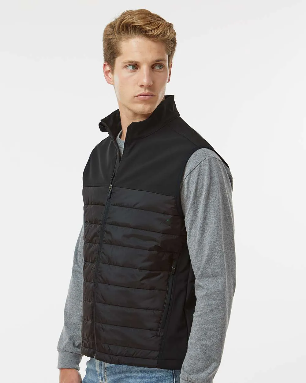 Custom Embroidery - DRI DUCK - Summit Soft Shell Puffer Vest - 5318