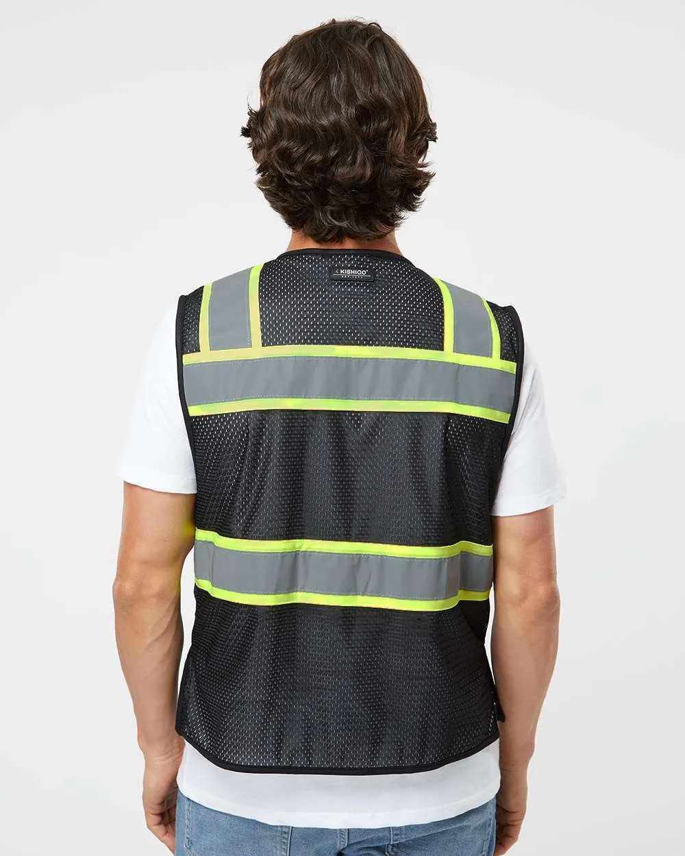 Custom Embroidery - Kishigo - EV Series® Enhanced Visibility 3 Pocket Mesh Vest - B150-156