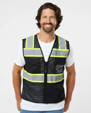 Custom Embroidery - Kishigo - EV Series® Enhanced Visibility 3 Pocket Mesh Vest - B150-156