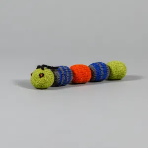 Dog Toy: Hand Knitted Caterpillar