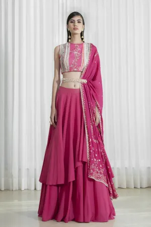 Double Layered Skirt Set