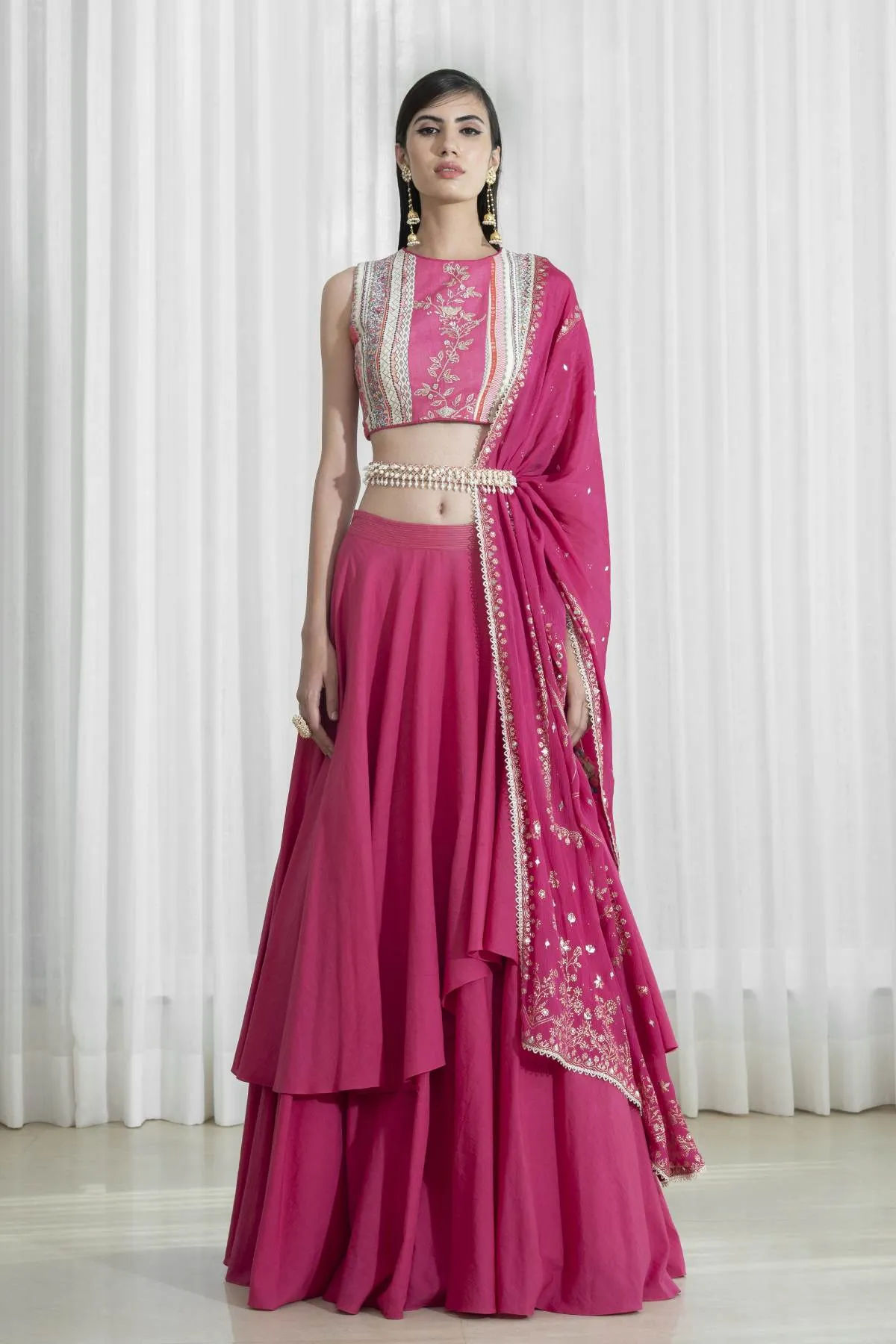 Double Layered Skirt Set