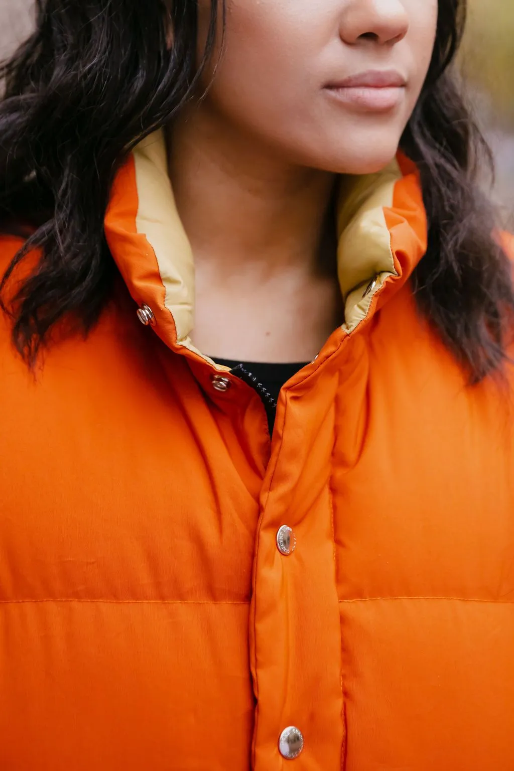 Down Italian Vest - Rust