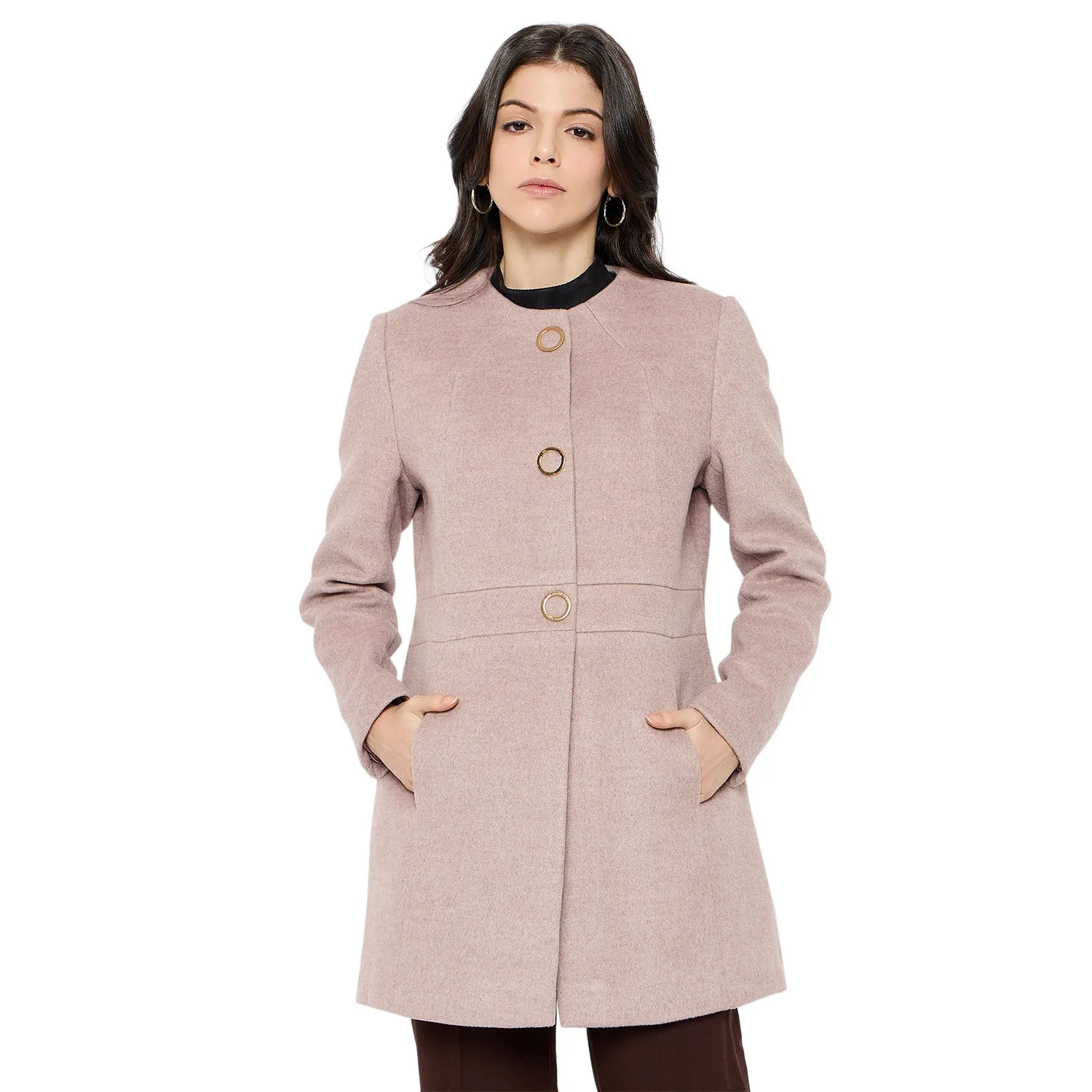 Duke Stardust Women Full Sleeve Long Coat (SDZ4170C)