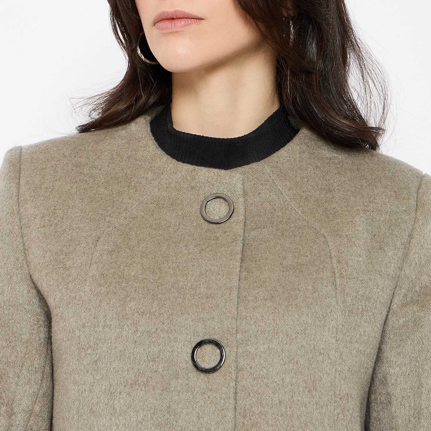 Duke Stardust Women Full Sleeve Long Coat (SDZ4170C)