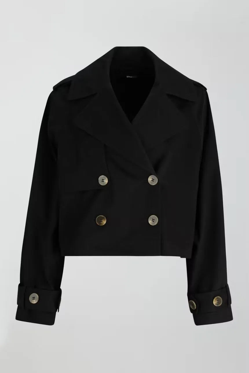 Ginatricot / Damen-Jacke / Cam short trench coat