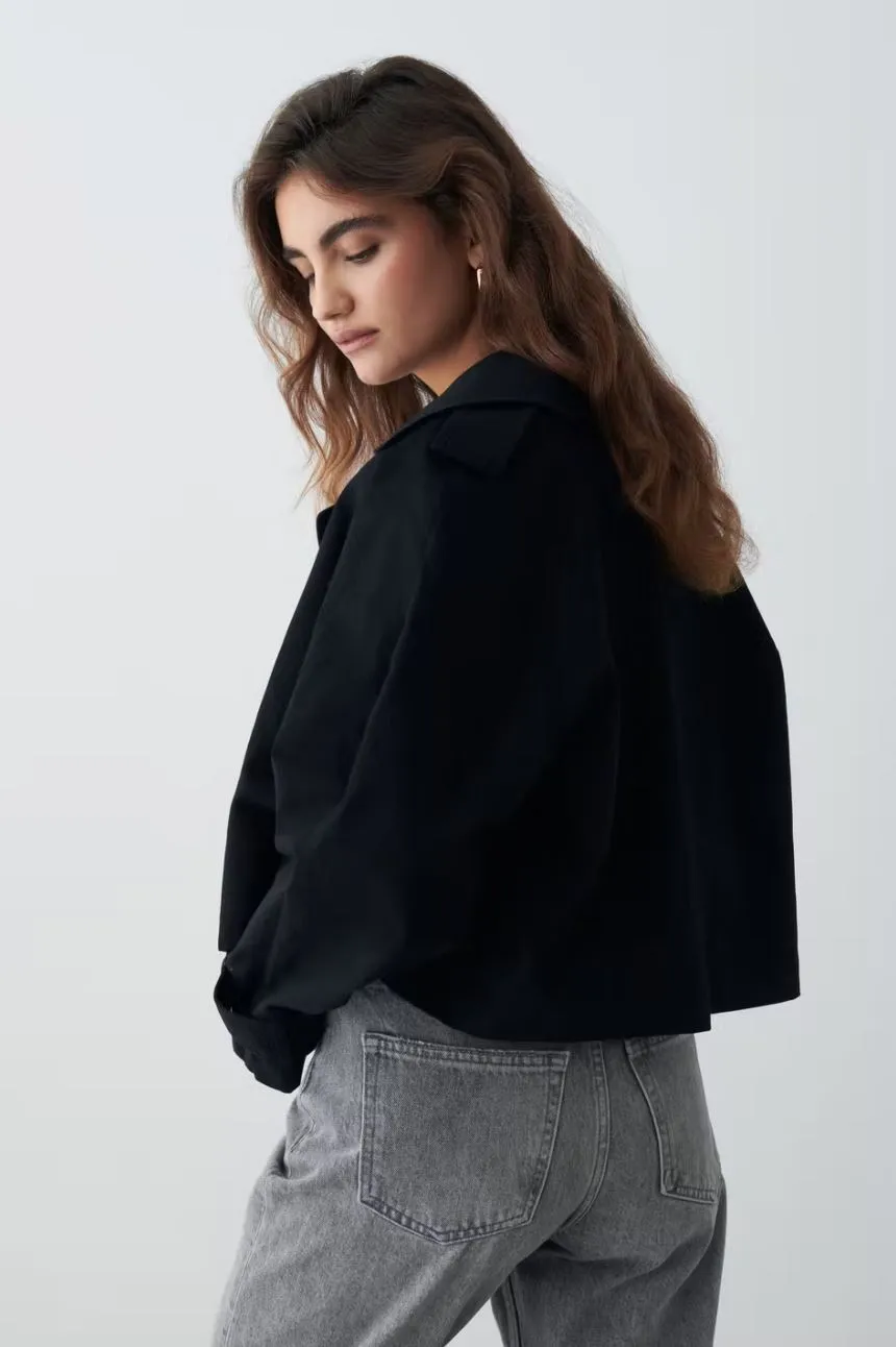 Ginatricot / Damen-Jacke / Cam short trench coat
