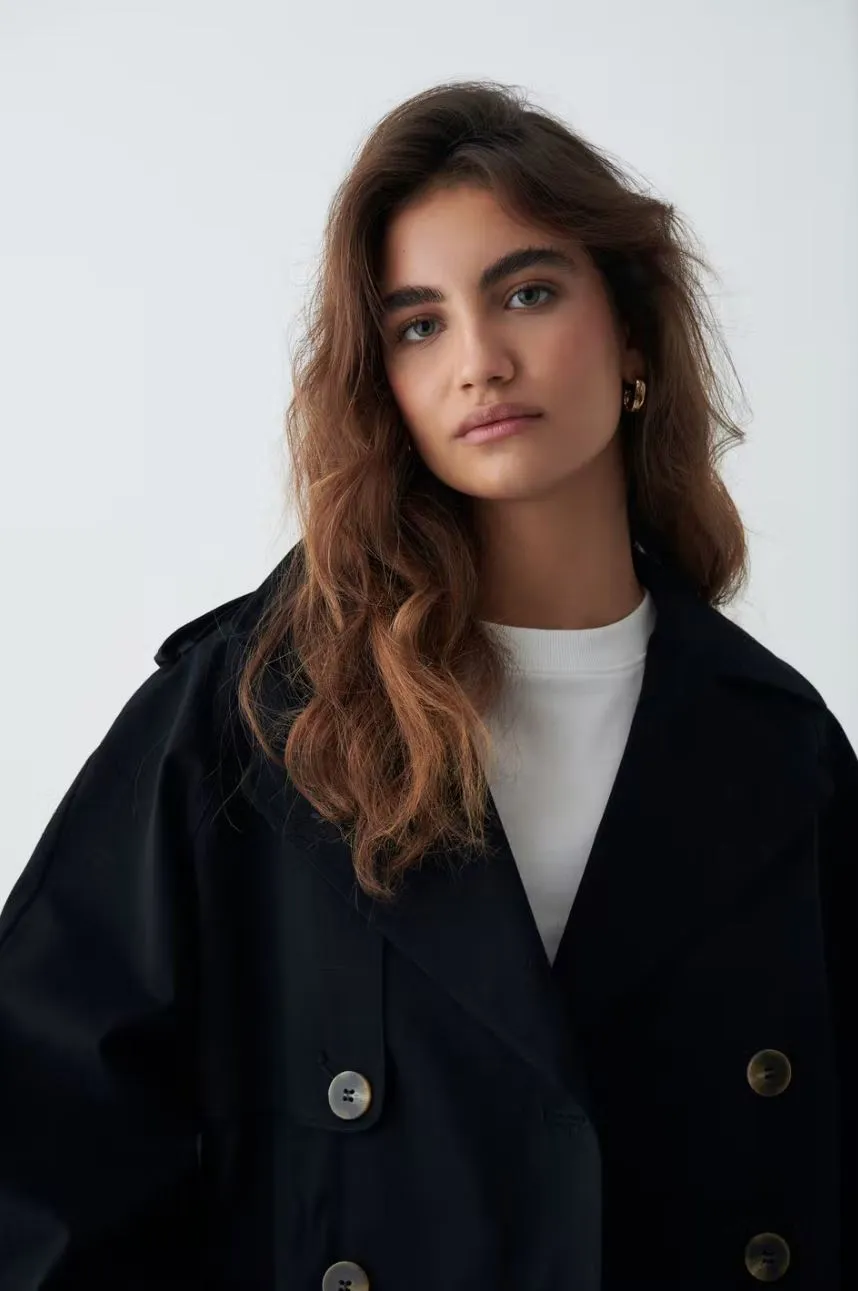 Ginatricot / Damen-Jacke / Cam short trench coat