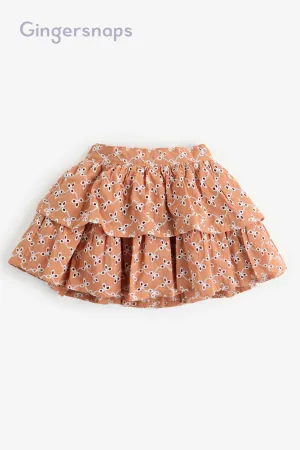 Gingersnaps Cotton Eyelet Layered Skirt