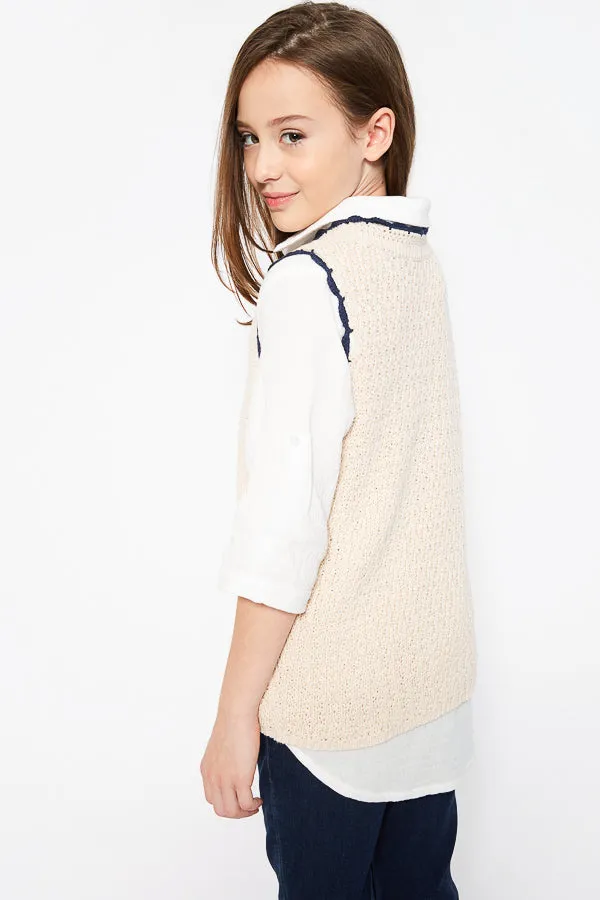 Girls Knitted Vest