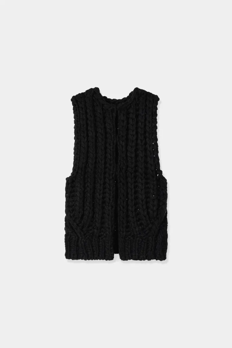 hand knit vest