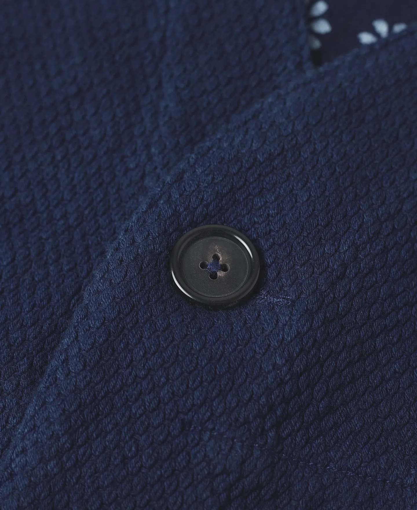 Indigo-Dyed Sashiko Work Vest