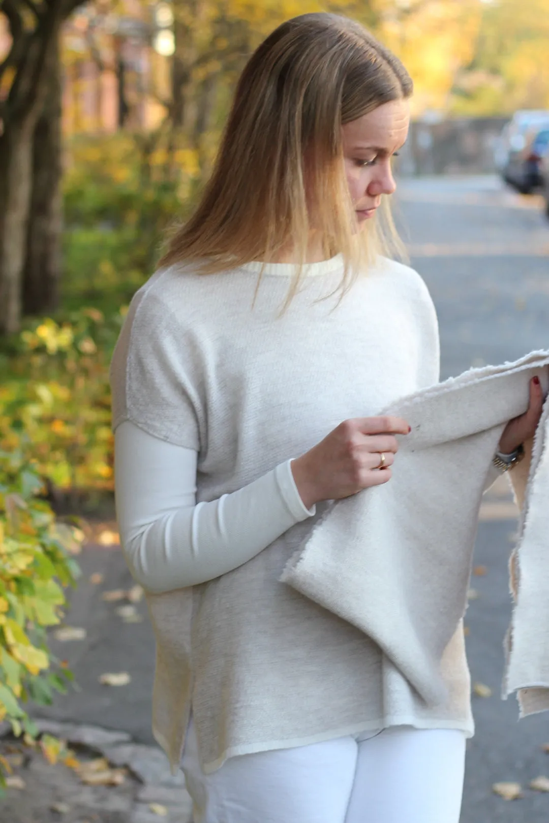 Knitworks Knitted Sweater Natural White Vest