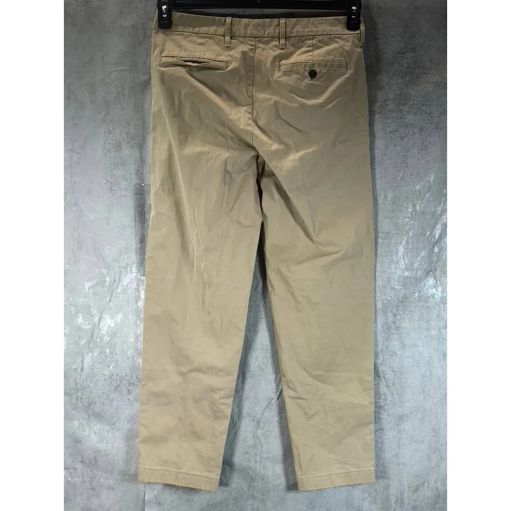 LANDS' END Men's Tan Traditional-Fit Straight-Leg Chino Pants SZ 31