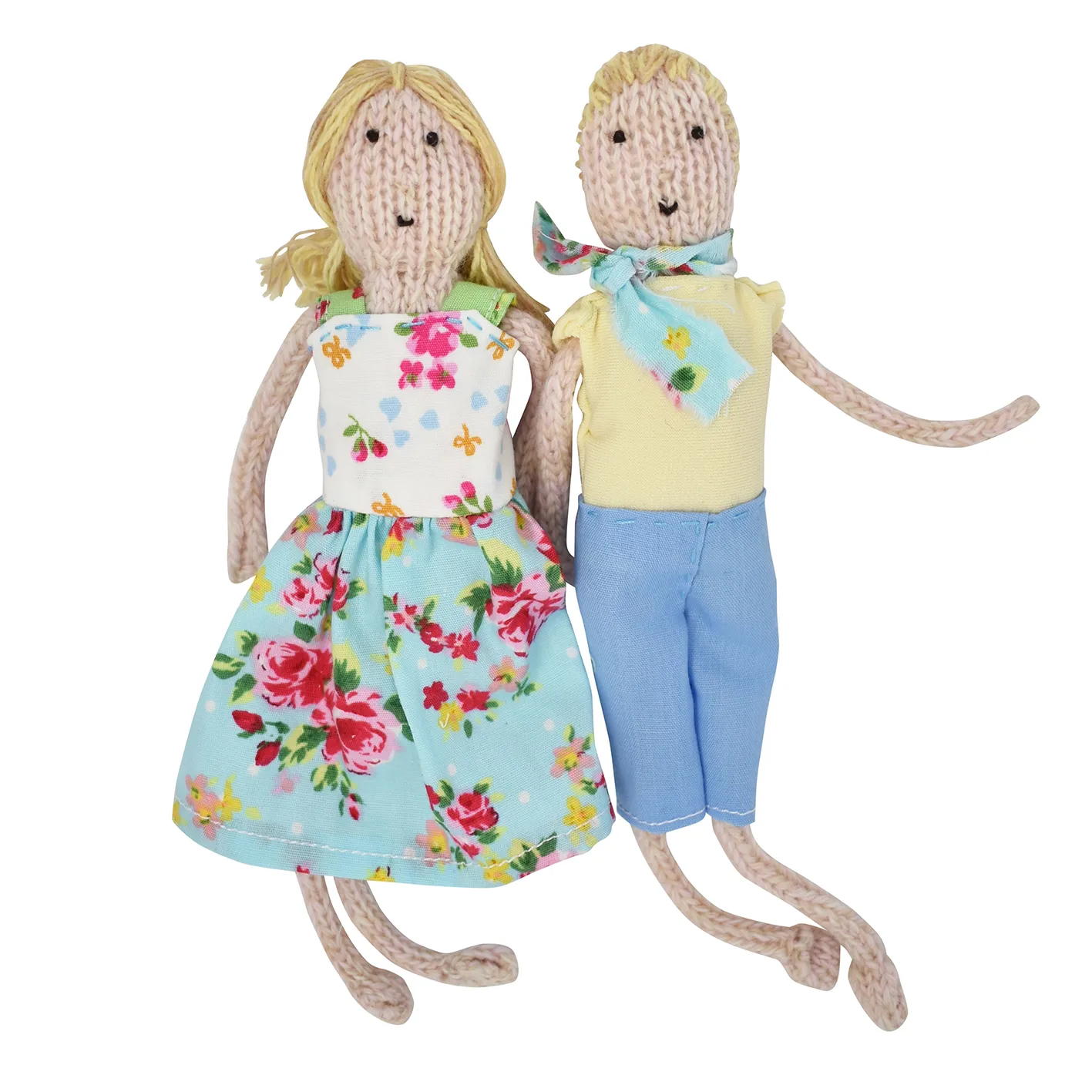 Laura Long Hand Knitted Hansel & Gretel Dolls