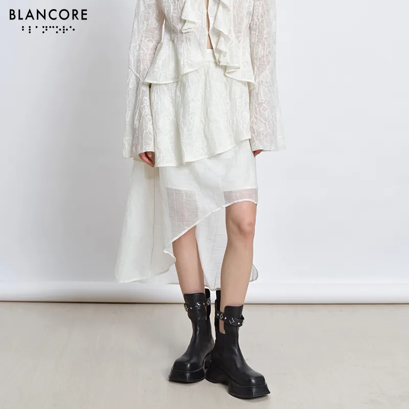 layered lace skirt