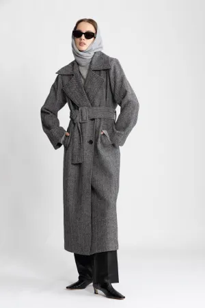 Leah Wool Coat - Black