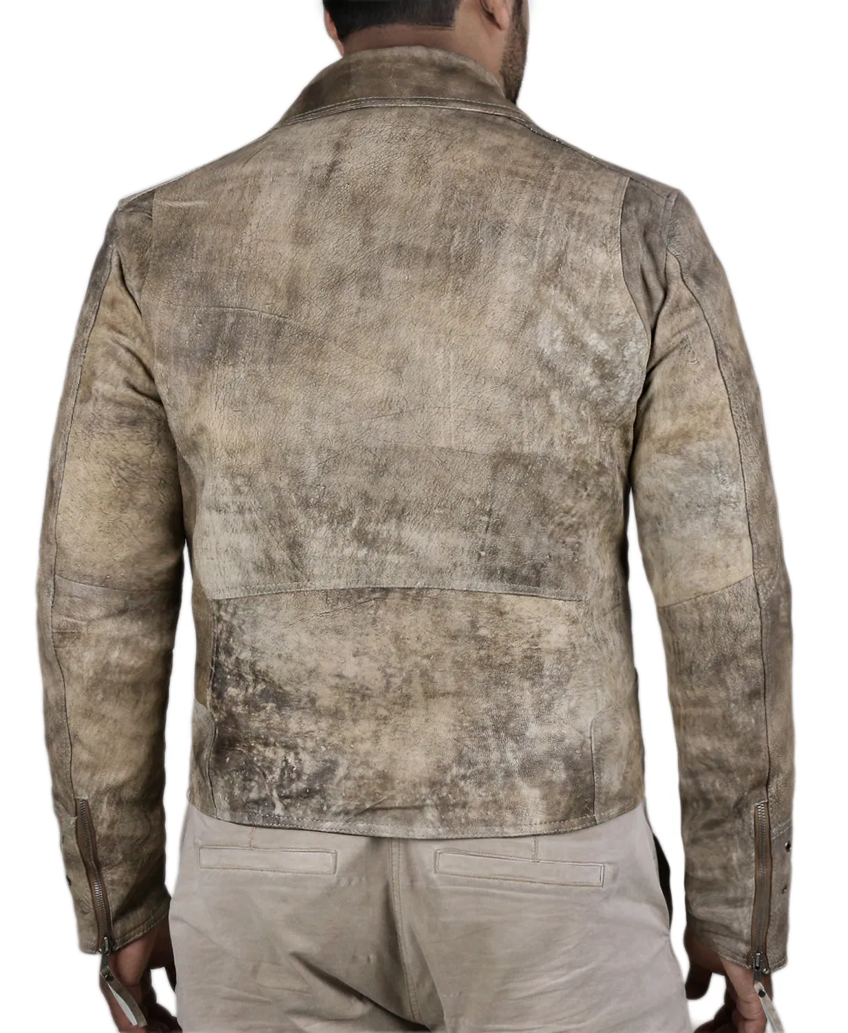 Leather Jackets Hub Mens Genuine Lambskin Leather Jacket (Black, Double Rider Jacket) - 1501653