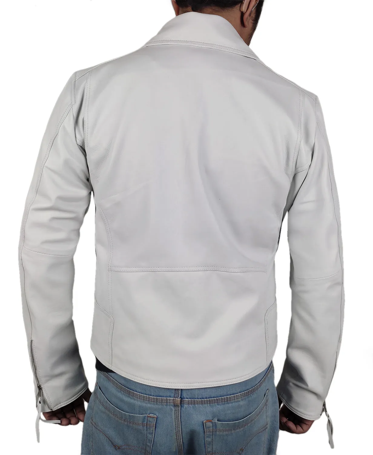 Leather Jackets Hub Mens Genuine Lambskin Leather Jacket (Black, Double Rider Jacket) - 1501653