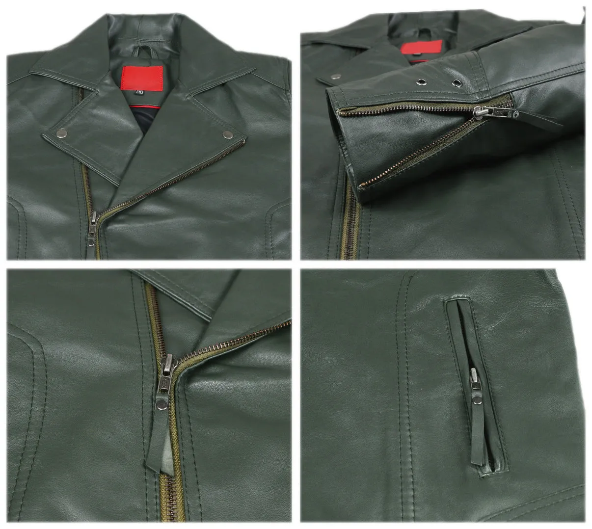 Leather Jackets Hub Mens Genuine Lambskin Leather Jacket (Black, Double Rider Jacket) - 1501653