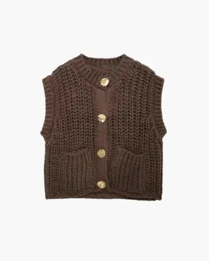 Leonelle – Button detailing – Sweater vest
