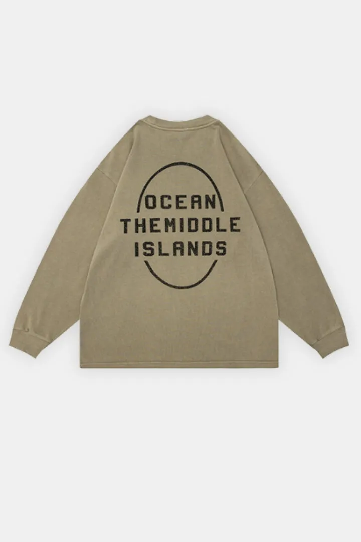 Letter Print Pullover
