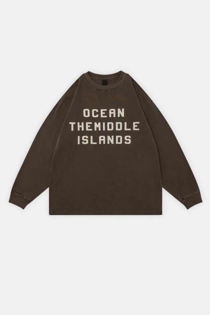 Letter Print Pullover