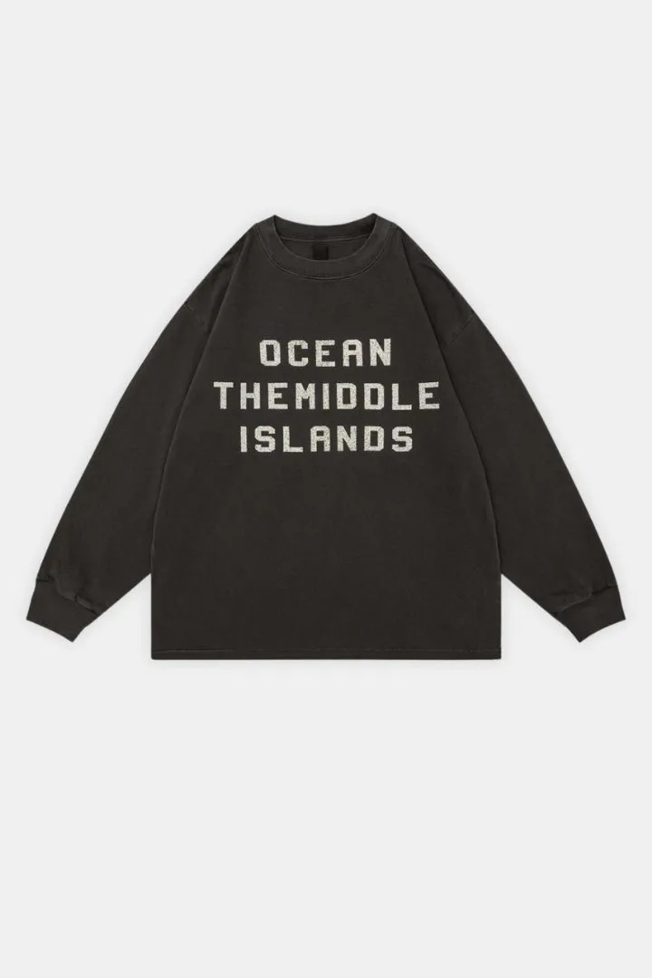 Letter Print Pullover