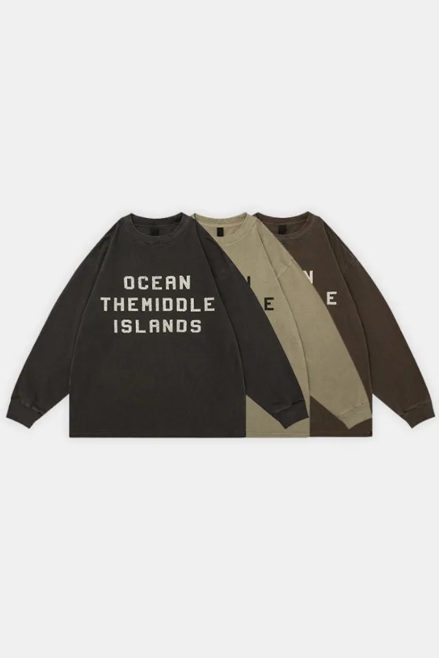 Letter Print Pullover