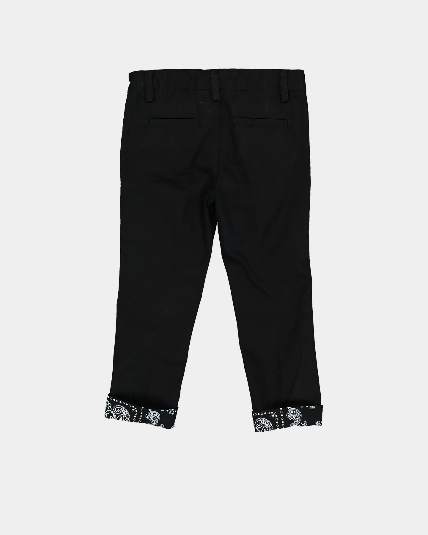 Lil Homme Kids' Bandana Ultra Chino Pants Black