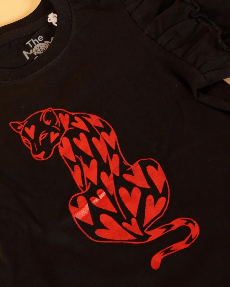 Li'l Panther Girls Top And Skirt Set